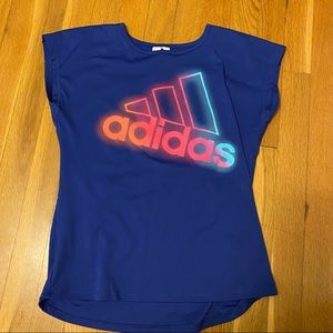 Adidas Athletic Neon Bright T-Shirt Girls XL 14/16